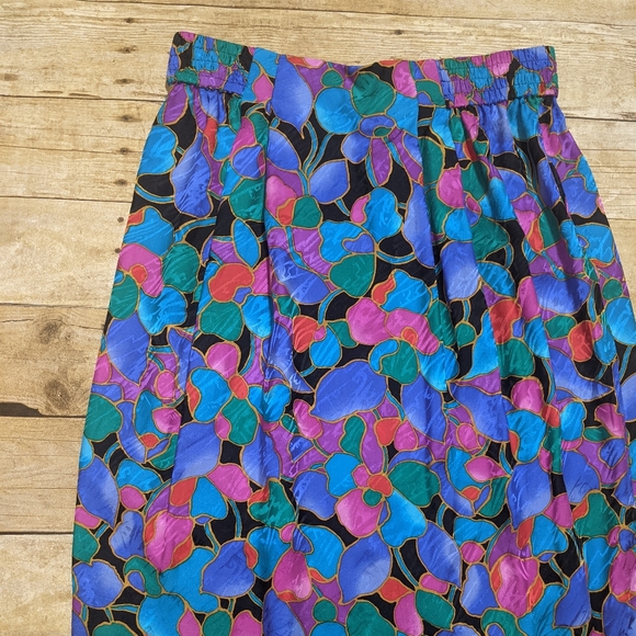 Vintage Silk Skirt - Picture 4 of 10